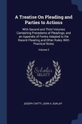 Cover: A Treatise On Pleading and Parties to Actions - Sagwan Press