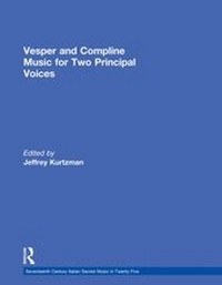 Abbildung von: Vesper and Compline Music for Two Principal Voices - Routledge