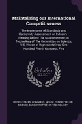 Cover: Maintaining our International Competitiveness - Palala Press