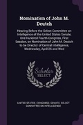 Cover: Nomination of John M. Deutch - Palala Press