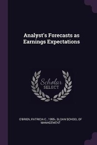 Enlarge image Cover: Analyst's Forecasts as Earnings Expectations - Palala Press