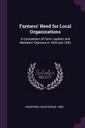 Cover: Farmers' Need for Local Organizations - Palala Press