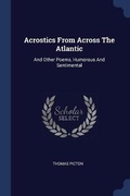 Cover: Acrostics From Across The Atlantic - Sagwan Press