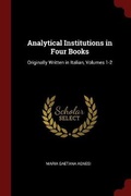 Cover: Analytical Institutions in Four Books - Andesite Press