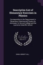 Cover: Descriptive List of Elementary Exercises in Physics - Palala Press