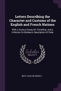 Cover: Letters Describing the Character and Customs of the English and French Nations - Palala Press