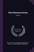 Cover: Miscellaneous Essays; Volume 2 - Palala Press
