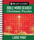 Cover: Brain Games - Bible Word Search: Christmas Puzzles - Large Print - Publications International, Ltd.