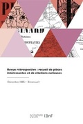 Cover: Revue retrospective - Hachette Livre Bnf