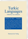 Cover: Turkic Languages 26 (2022) 1 - Harrassowitz Verlag
