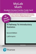Cover: Mylab Math with Pearson Etext -- Combo Access Card -- For a Pathway to Introductory Statistics (18-Weeks) - Pearson