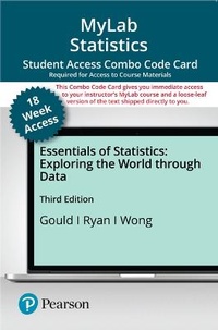 Enlarge image Cover: Mylab STATS with Pearson Etext -- Combo Access Card -- For Essentials of Statistics (18-Weeks) - Pearson