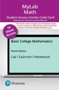 Cover: Mylab Math with Pearson Etext -- Combo Access Card -- For Basic College Mathematics (18-Weeks) - Pearson