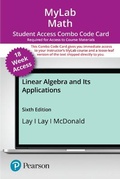 Cover: Mylab Math with Pearson Etext -- Combo Access Card -- For Linear Algebra and Its Applications (18-Weeks) - Pearson