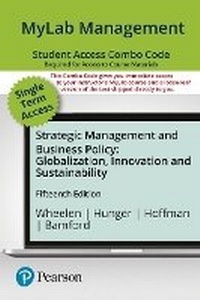 Enlarge image Cover: Mylab Management with Pearson Etext -- Combo Access Card -- For Strategic Management and Business Policy - Pearson