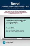 Cover: Revel for Abnormal Psychology in a Changing World -- Combo Access Card - Pearson
