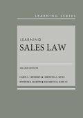 Cover: Learning Sales Law - West Academic Press