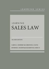 Enlarge image Cover: Learning Sales Law - West Academic Press