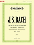 Cover: Three-part Sinfonias (Inventions) BWV 787-801 for Piano - EDITION PETERS
