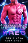 Cover: Kreg (Rescued by the Alien Mercenary, #1) - Perfectly Plotted Books