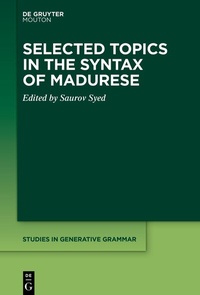 Abbildung von: Selected Topics in the Syntax of Madurese - De Gruyter Mouton