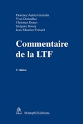 Cover: Commentaire de la LTF - St&auml;mpfli Verlag