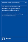 Cover: Nationale Spielr&auml;ume im Datenschutzrecht - Nomos
