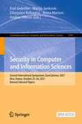 Cover: Security in Computer and Information Sciences - Springer
