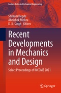 Cover: Recent Developments in Mechanics and Design - Springer