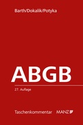 Cover: Das Allgemeine b&uuml;rgerliche Gesetzbuch ABGB - Manz