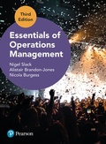 Cover: Essentials of Operations Management - Pearson Education Limited
