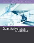 Cover: Bundle: Quantitative Methods for Business, 13th + Cengagenow, 1 Term (6 Months) Printed Access Card - Cengage Learning