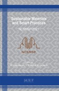 Cover: Sustainable Materials and Smart Practices - Materials Research Forum LLC