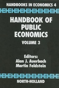 Cover: Handbook of Public Economics - Elsevier