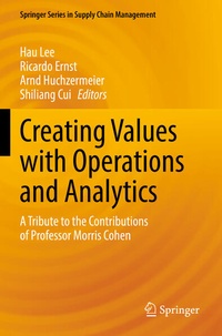 Enlarge image Cover: Creating Values with Operations and Analytics - Springer