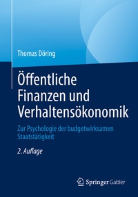 Abbildung von: Öffentliche Finanzen und Verhaltensökonomik - Springer Gabler