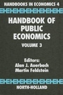 Cover: Handbook of Public Economics: Volume 3 - North-Holland