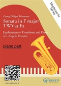 Cover: (piano part) Sonata in F major - Euphonium or Trombone and Piano - Glissato Edizioni Musicali