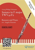 Cover: (piano part) Sonata in F major - Bassoon and Piano - Glissato Edizioni Musicali