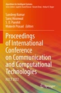 Cover: Proceedings of International Conference on Communication and Computational Technologies - Springer
