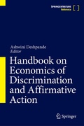 Cover: Handbook on Economics of Discrimination and Affirmative Action - Springer