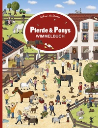 Abbildung von: Pferde und Ponys Wimmelbuch Pocket - Adrian & Wimmelbuchverlag