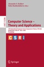 Cover: Computer Science - Theory and Applications - Springer