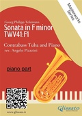 Cover: (piano part) Sonata in F minor - Contrabass Tuba and Piano - Glissato Edizioni Musicali