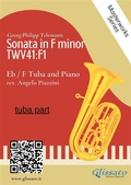 Cover: (tuba part) Sonata in F minor - Eb/F Tuba and Piano - Glissato Edizioni Musicali
