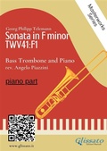 Cover: (piano part) Sonata in F minor - Bass Trombone and Piano - Glissato Edizioni Musicali