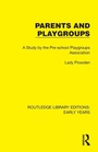 Cover: Parents and Playgroups - Routledge