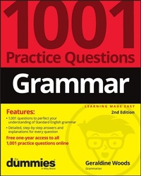Abbildung von: Grammar: 1001 Practice Questions For Dummies (+ Free Online Practice) - Wiley