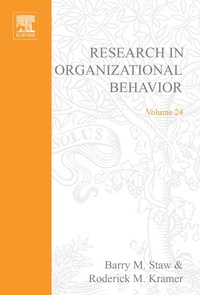 Enlarge image Cover: Research in Organizational Behavior - Elsevier