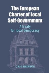 Enlarge image Cover: European Charter of Local Self-Government - Edinburgh University Press